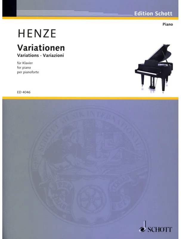 Výhodná Nabídka Hans Werner Henze Variations (noty na klavír)