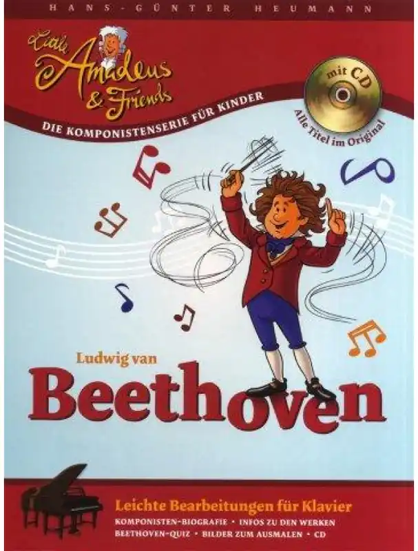 Hans-Günter Heumann Little Amadeus Und Friends - Ludwig Van Beethoven (noty na sólo klavír) (+audio) Nakupujte Hned