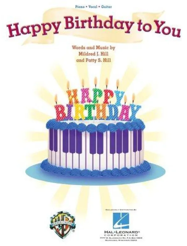 Akční Nabídka Happy Birthday To You (noty na klavír, zpěv, akordy na kytaru)