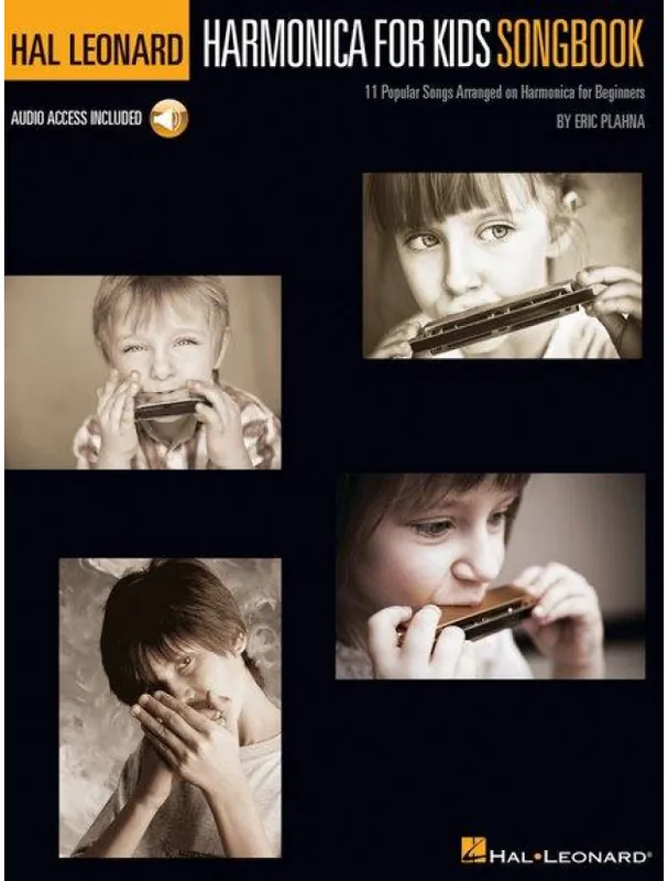 Originální Harmonica for Kids Songbook (noty na harmoniku)(+audio)