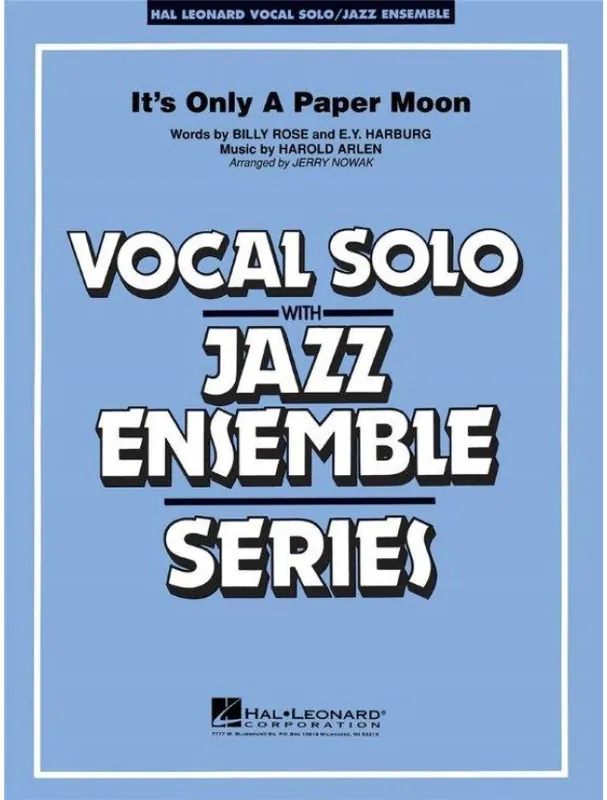 Vrácení Zdarma Harold Arlen It‘s Only a Paper Moon (noty pro jazzový orchestr+zpěv, party, partitura)