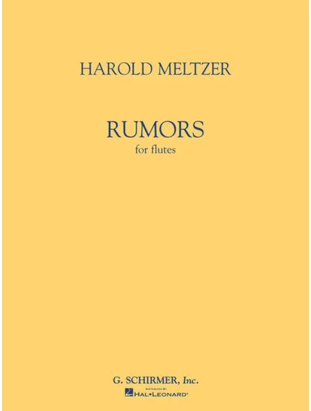 Harold Meltzer Rumors (noty na příčnou flétnu) Kup Teď