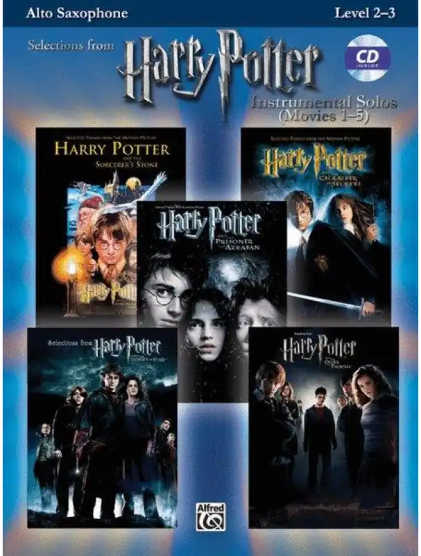 Cenově Výhodný Harry Potter Instrumental Solos Movies 1-5 (noty na altsaxofon) (+audio)