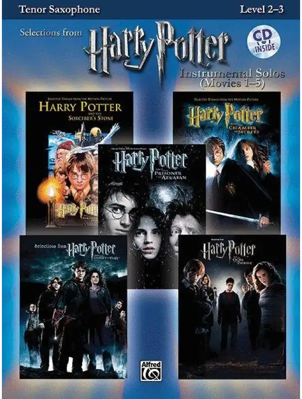 Harry Potter Instrumental Solos Movies 1-5 (noty na tenorsaxofon) (+audio) Nízká Cena