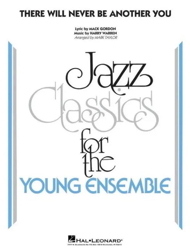 Speciální Cena Harry Warren There Will Never Be Another You (noty pro školní jazzový orchestr, party, partitura)