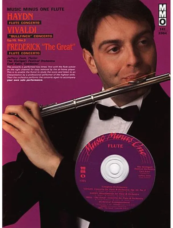 Horká Nabídka Haydn Flute Concerto & Vivaldi Bullfinch Concerto, Frederick The Great Flute Concerto (noty na příčnou flétnu) (+audio)