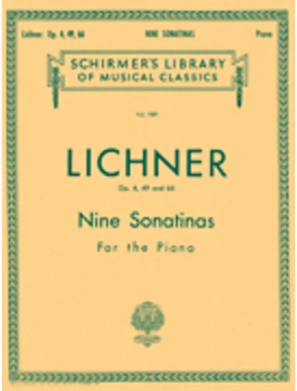 Víkendová Akce Heinrich Lichner 9 Sonatinas, Op. 4, 49, 66 (noty na klavír)