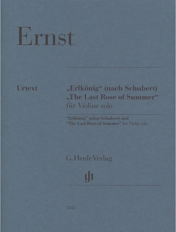 Výhodná Nabídka Heinrich Wilhelm Ernst Erlkönig / The Last Rose of Summer (noty na housle)