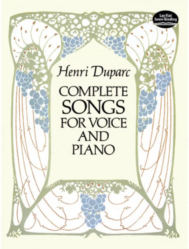 Henri Duparc Complete Songs for Voice and Piano (noty na zpěv, klavír) Dokud Zásoby Vydrží