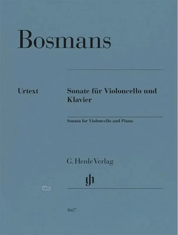 Henriëtte Bosmans Violoncello Sonata (noty na violoncello, klavír) Nejlepší Volba