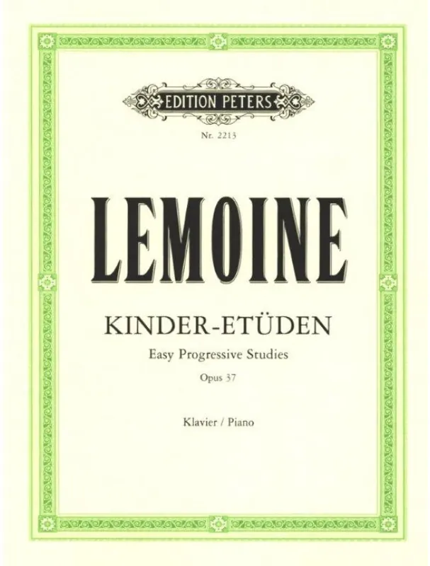 Přímo Od Výrobce Henry Lemoine Kinderetuden Op.37 (noty na klavír)