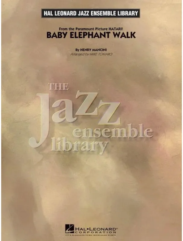 Finální Výprodej Henry Mancini Baby Elephant Walk (noty pro jazzový orchestr, party, partitura)