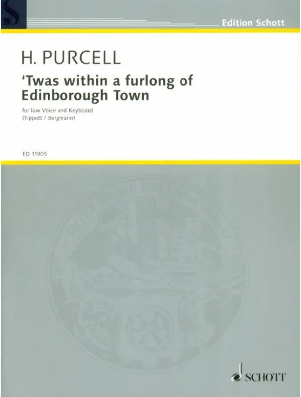 Henry Purcell ‘Twas Within A Furlong Of Edinborough Town (noty na klavír, zpěv) Zlevněný
