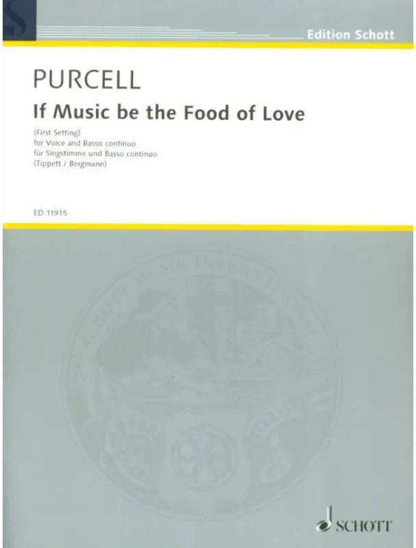 Henry Purcell If Music Be The Food Of Love (noty na klavír, zpěv) Hit Sezóny