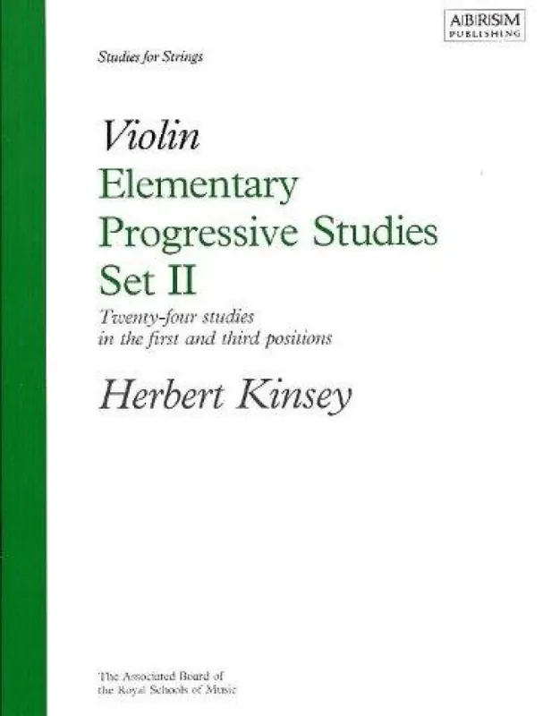 Herbert Kinsey Elementary Progressive Studies For Violin Set II (noty na housle) Aktuální