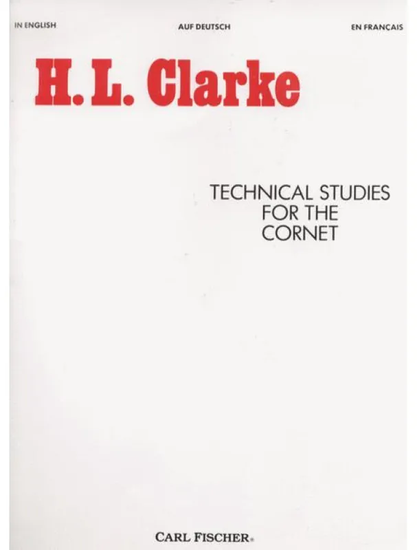 Herbert L. Clarke Technical Studies for the Cornet (noty na trubku) Oblíbený