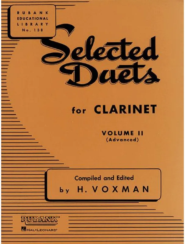 Himie Voxman Selected Duets for Clarinet Vol. 2 (noty pro 2 klarinety) Sleva