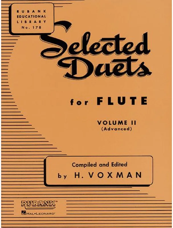 Značkový Himie Voxman Selected Duets for Flute Vol. 2 (noty na 2 příčné flétny)