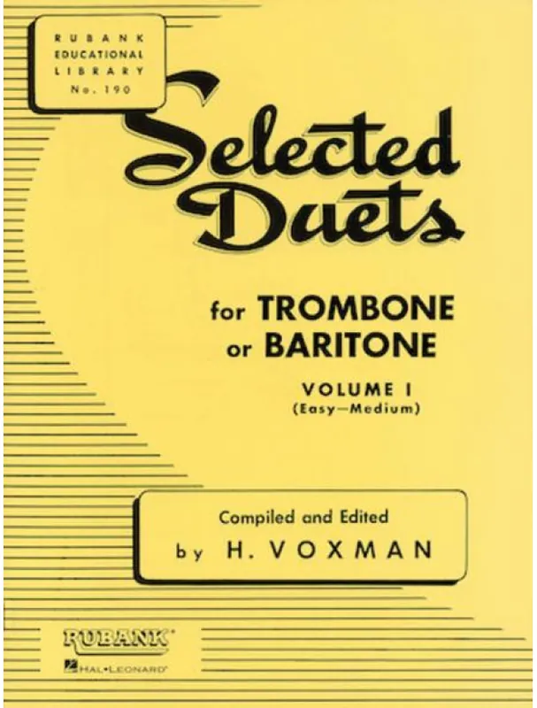 Himie Voxman Selected Duets for Trombone or Baritone Vol. 1 (noty na pozoun nebo baryton) Značkový