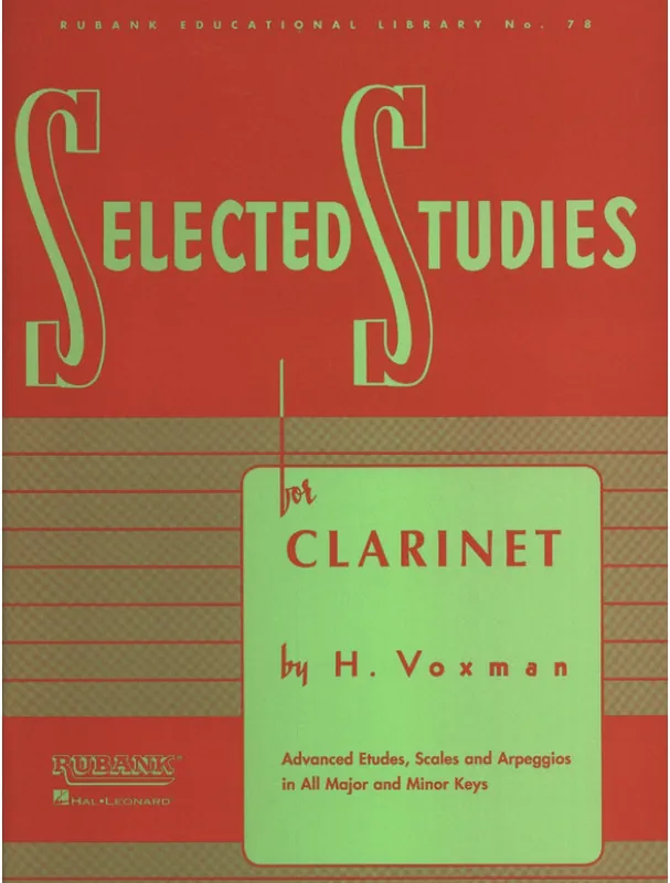 Himie Voxman Selected Studies (noty na klarinet) Vrácení Zdarma