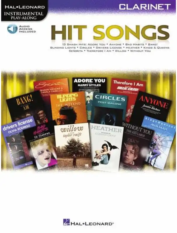 Hit Songs (noty na klarinet) (+audio) Top Prodej