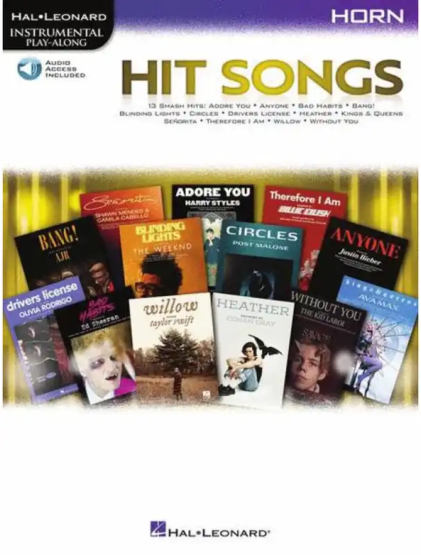 Nakupujte Hned Hit Songs (noty na lesní roh) (+audio)