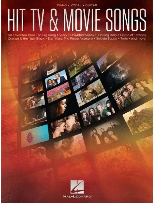 Hit TV & Movie Songs (noty na klavír, zpěv, akordy na kytaru) Novinka