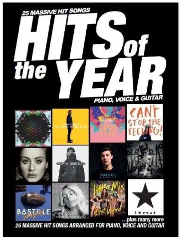 Jen Po Omezenou Doba Hits Of The Year 2016 (noty na klavír, zpěv, akordy na kytaru)