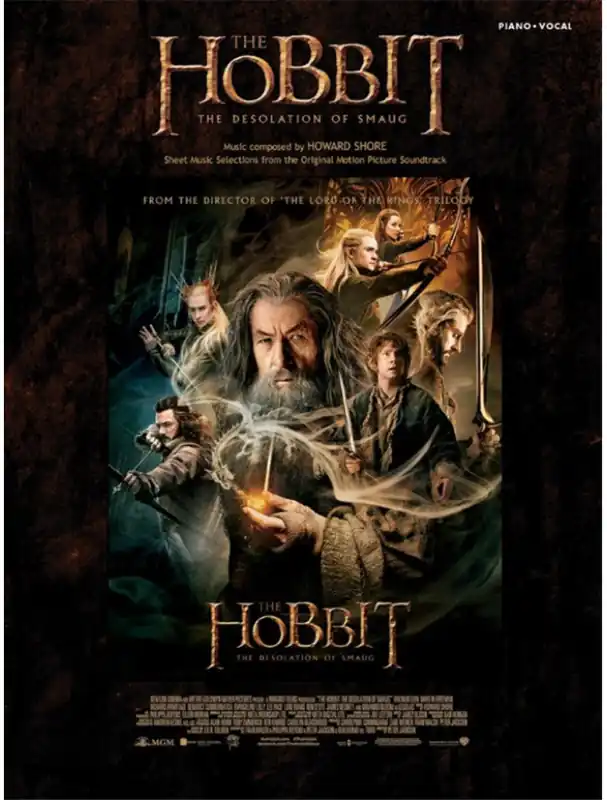 Hobbit Desolation Of Smaug (noty na klavír, zpěv) Novinka