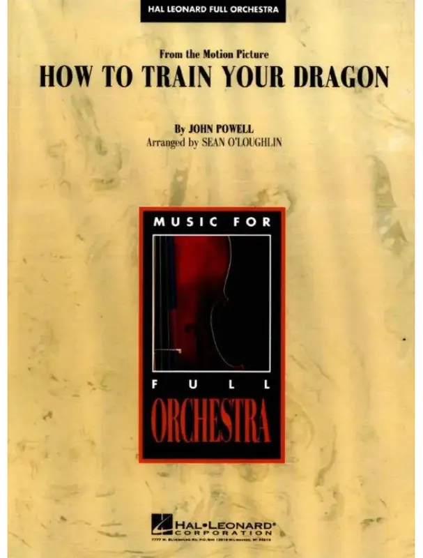 Akce How to Train Your Dragon (noty pro symfonický orchestr, party, partitura)