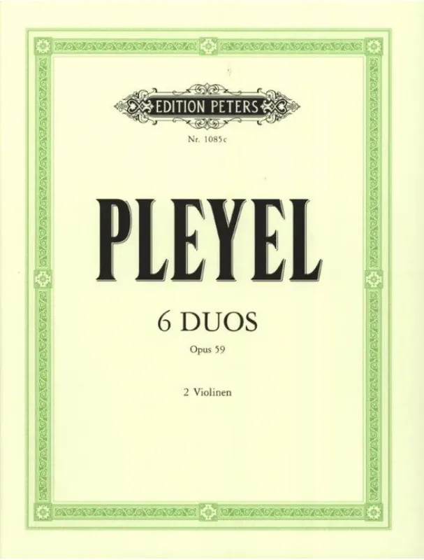 Ignaz Josef Pleyel 6 Duos op. 59 (noty na housle) Cenová Bomba