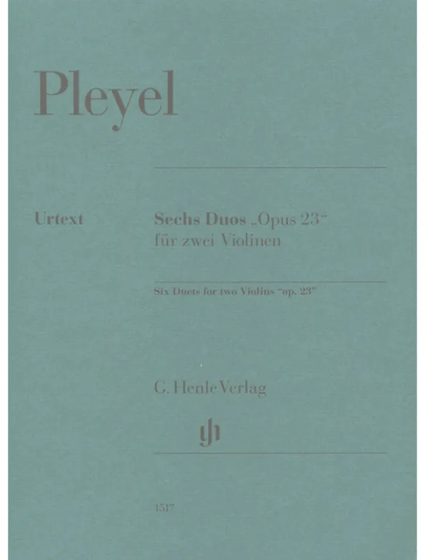 Ignaz Josef Pleyel Six Duets For 2 Violins Op. 23 (noty na housle) Akce