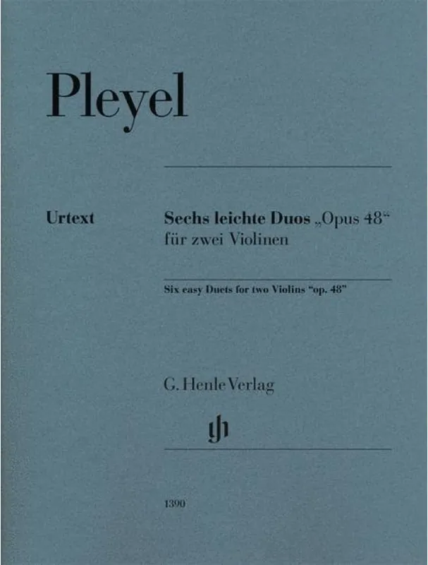 Ignaz Josef Pleyel Six Duos Op. 48 for 2 Violins (noty na housle) Vrácení Zdarma