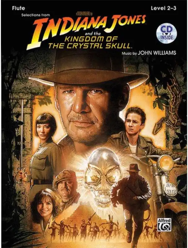 Pouze Dnes Indiana Jones and The Kingdom Of The Crystal Skull (noty na příčnou flétnu)(+audio)
