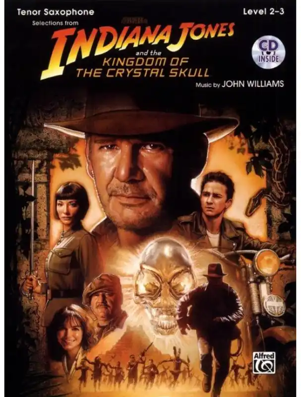 Speciální Cena Indiana Jones and The Kingdom Of The Crystal Skull (noty na tenorsaxofon)(+audio)