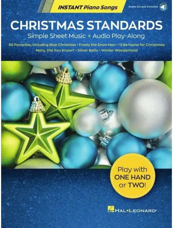 Výhodná Nabídka Instant Piano Songs Christmas Standards (velké noty na snadný klavír) (+audio)