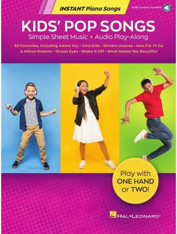 Novinka Instant Piano Songs Kids‘ Pop Songs (noty na snadný klavír) (+audio)
