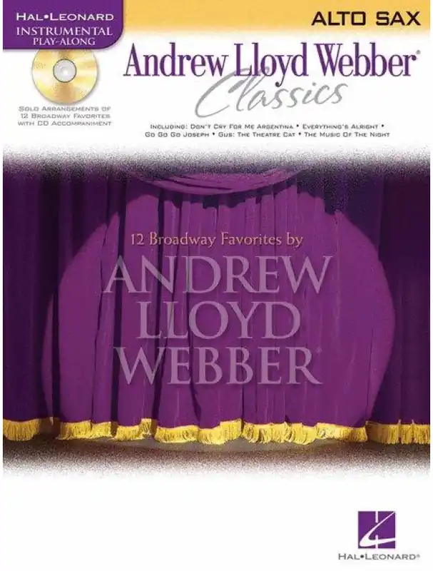 Novinka Instrumental Play-Along Andrew Lloyd Webber Classics (noty na altsaxofon) (+audio)