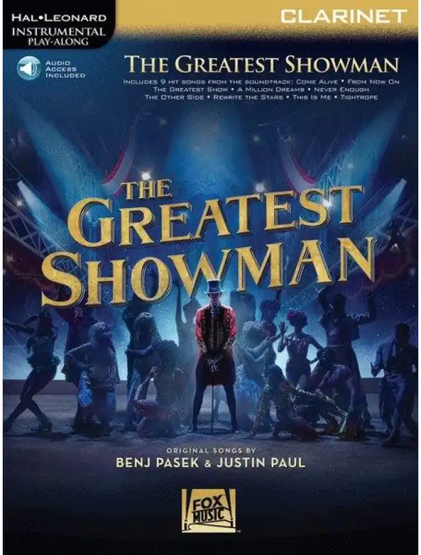 Nejlepší Cena Instrumental Play-Along The Greatest Showman (noty na klarinet) (+audio)