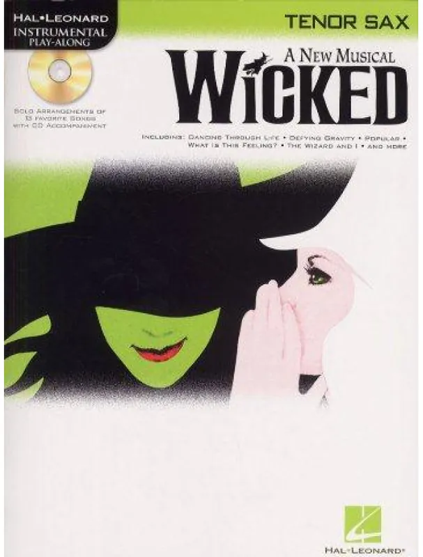 Instrumental Play-Along Wicked (noty, tenorsaxofon) Značkový