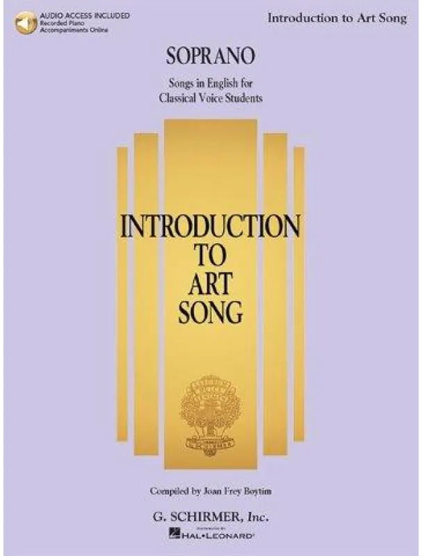 Aktuální Introduction To Art Song For Soprano (noty na zpěv, klavír) (+audio)