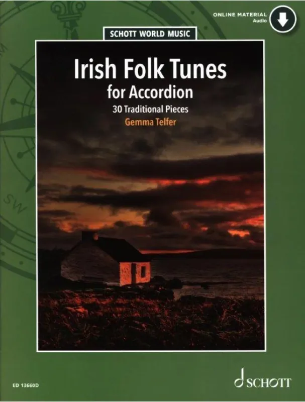 Autentický Irish Folk Tunes (noty na akordeon)