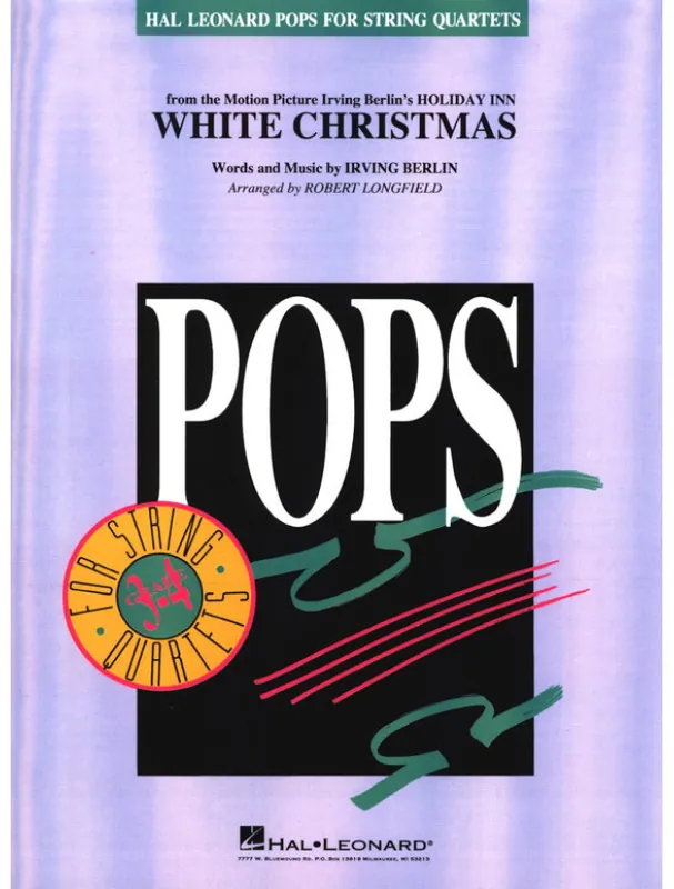 Objednat Nyní Irving Berlin White Christmas / Bílé Vánoce (noty pro smyčcový kvartet)
