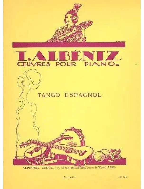 Isaac Albéniz Tango in a minor (noty na klavír) Aktuální