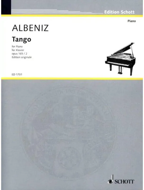 Přímo Od Výrobce Isaac Albéniz Tango Opus 165/2 (noty na klavír)