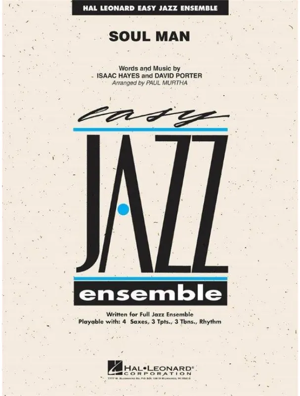 Vrácení Zdarma Isaac Hayes Soul Man (snadné noty pro jazzový orchestr, party, partitura)