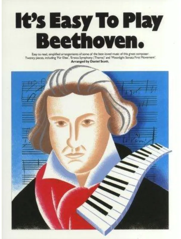 Finální Výprodej It‘s Easy To Play Beethoven (noty na sólo klavír)