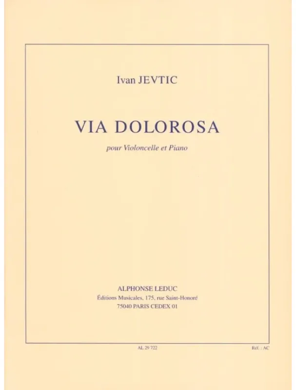 Sleva Ivan Jevtic Via Dolorosa (noty na violoncello, klavír)