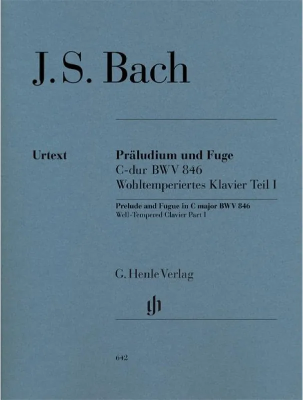 Novinka J. S. Bach Prelude & Fugue In C BWV 846 (noty na klavír)