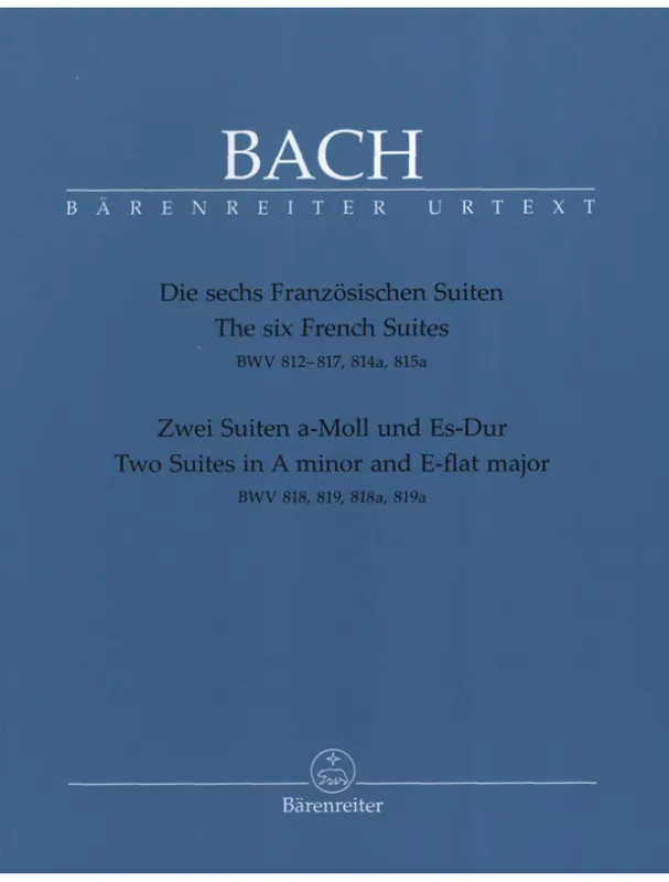 Speciální Cena J.S. Bach 6 French Suites / 2 Suites in A minor and E-flat major BWV 812-819 (noty na klavír)